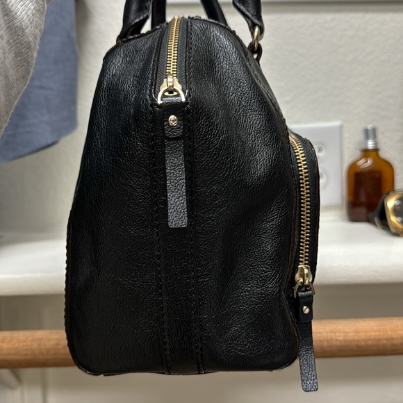 Kate Spade New York Black Bowler Bag Satchel Tote Authentic - Picture 5 of 12